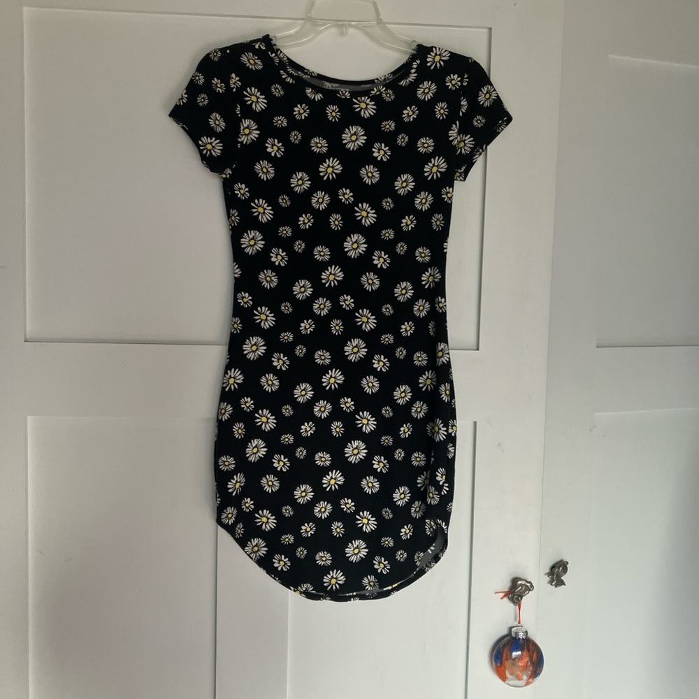 Floral Black Dress